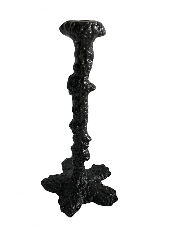 Art Candelholder Matt Black Large
