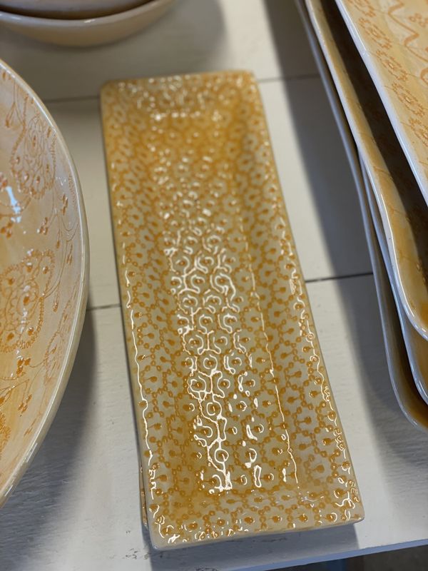 Trough Large Mixed Pattern Orange 