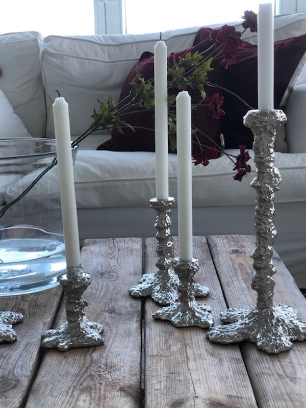 Art Candelholder Silver Large