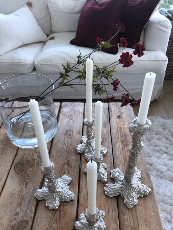 Art Candelholder Silver Small