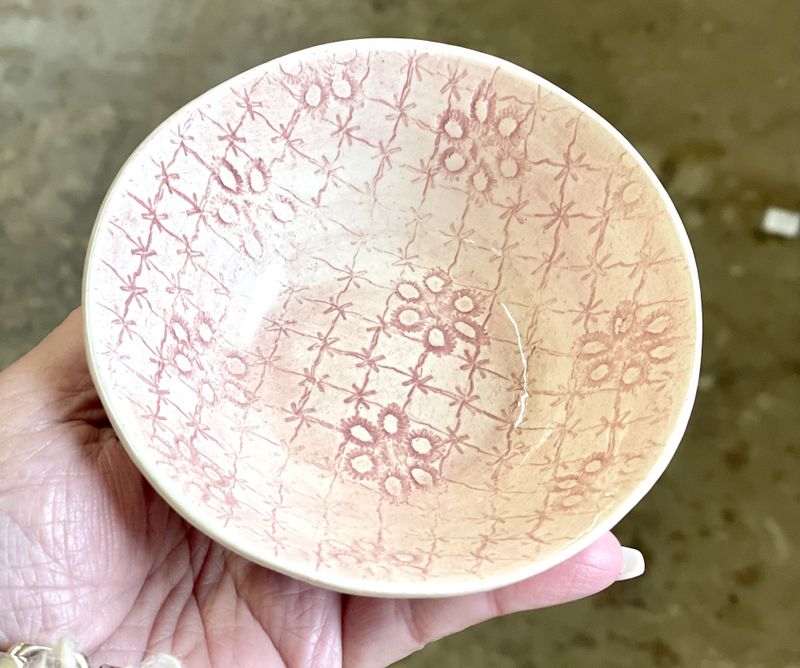 Ramekin Round Mixed Pattern Pink