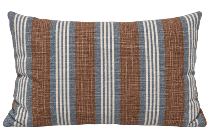 Hovedbilde Putetrekk Stripe Brown Cotton ...