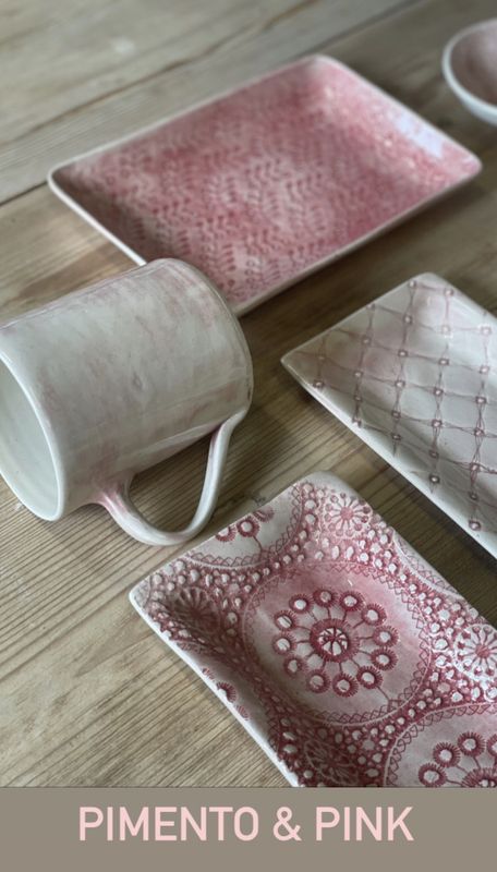 Ramekin Round Mixed Pattern Pimento 