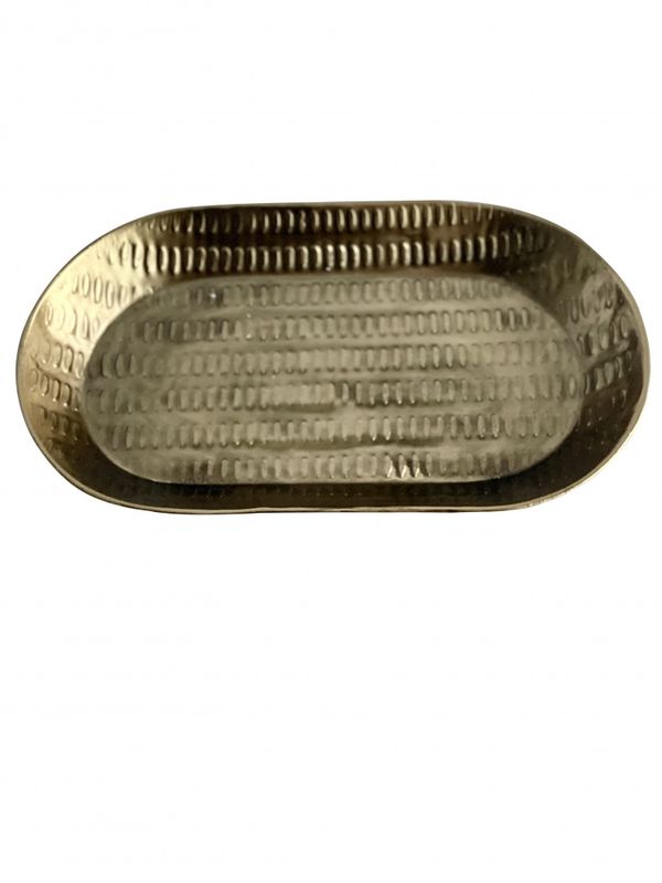 Sense Tray Oval M Antique Gold