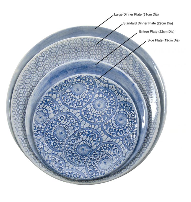 Side Plate Standard  Mixed Pattern Yellow